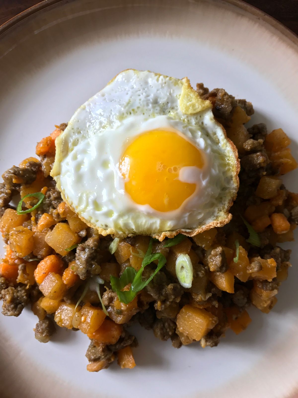 Sweet Potato Egg Hash