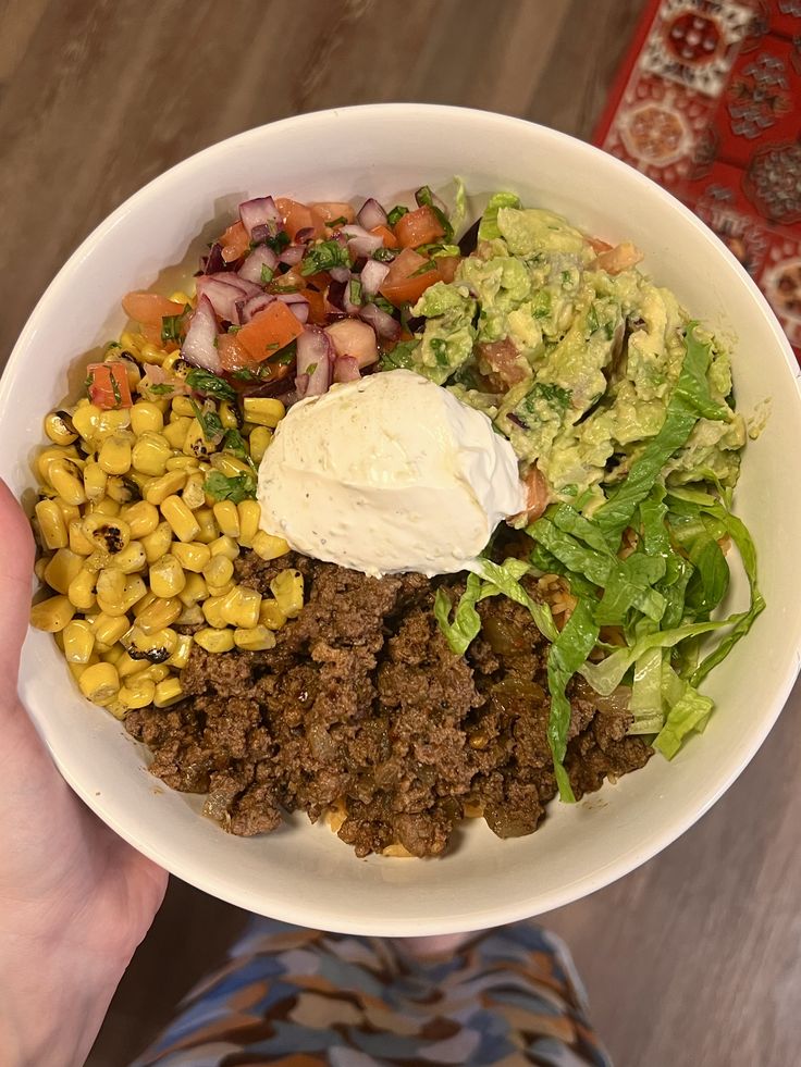 Southwest Cottage Cheese Taco Bowl